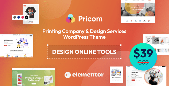 Pricom – Printing Company and Design Services WordPress Theme