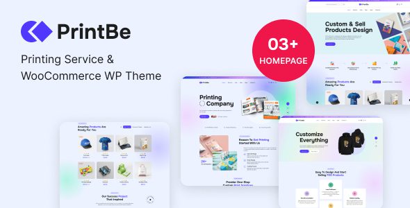 PrintBe – Printing Service and WooCommerce WP Theme