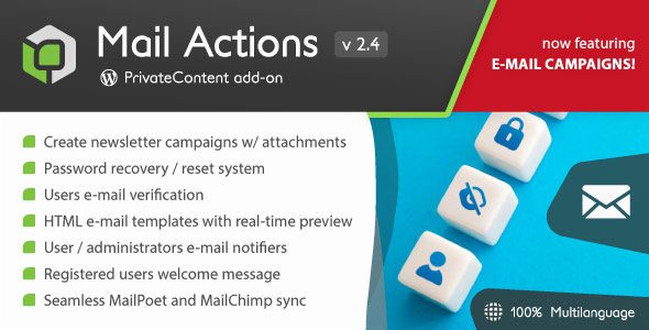 PrivateContent – Mail Actions Add-on