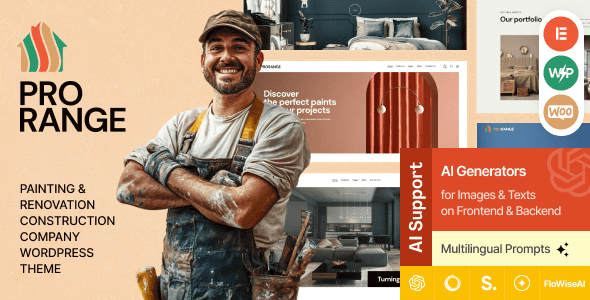 ProRange | Painting and Renovation Construction Company WordPress Theme