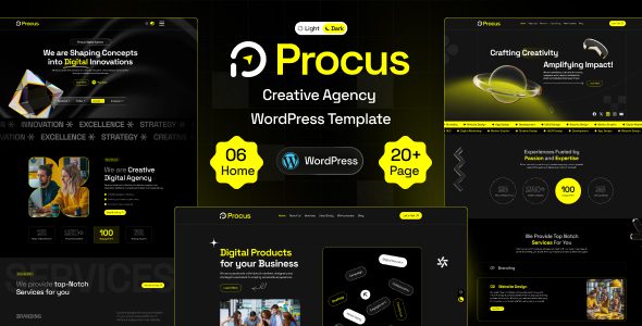 Procus – Modern Creative Digital Agency WordPress Theme