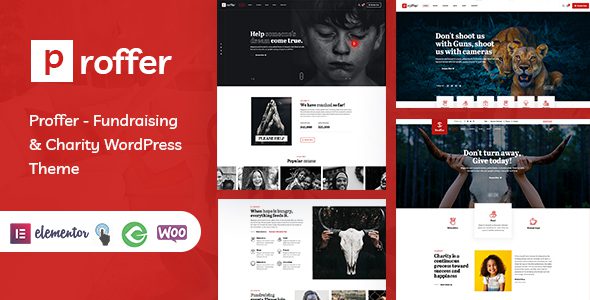 Proffer – Fundraising and Charity WordPress Theme