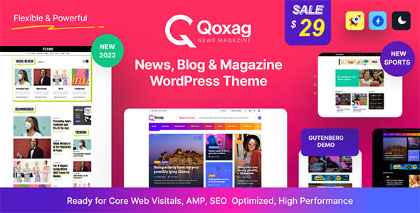 Qoxag – WordPress News Magazine Theme