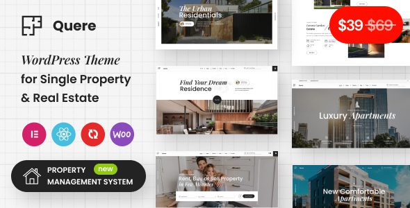 Quere – Real Estate and Apartments WordPress Theme