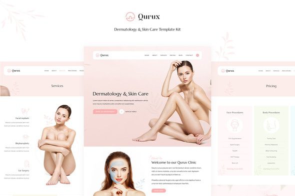 Qurux – Dermatology and Skin Care Template Kit