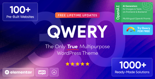 Qwery Multi-Purpose Business WordPress Theme and RTL