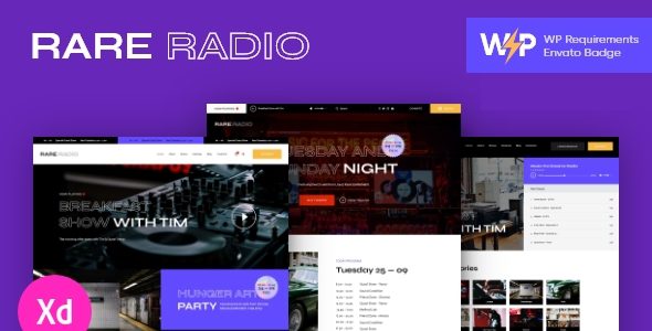 Rare Radio Online Music Radio Station and Podcast WordPress Theme