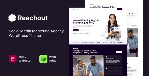 Reachout – Social Media Marketing Agency WordPress Theme