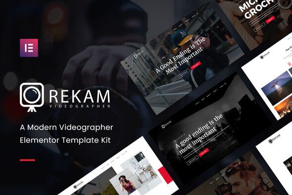 Rekam Kit – Modern Videographer Elementor Template Kit