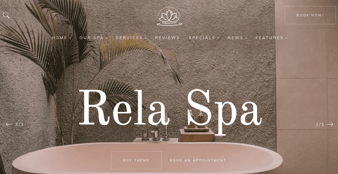 Rela – Spa Massage WordPress Theme
