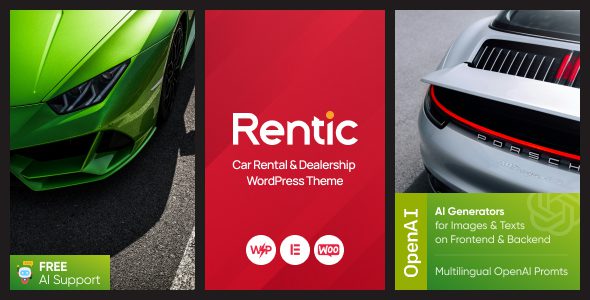 Rentic – Car Rental and Dealership WordPress Theme