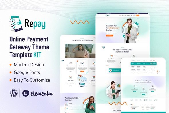 Repay – Payment Gateway Elementor Template Kit