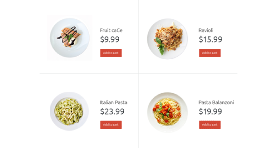 Restaurant Menu Toppings