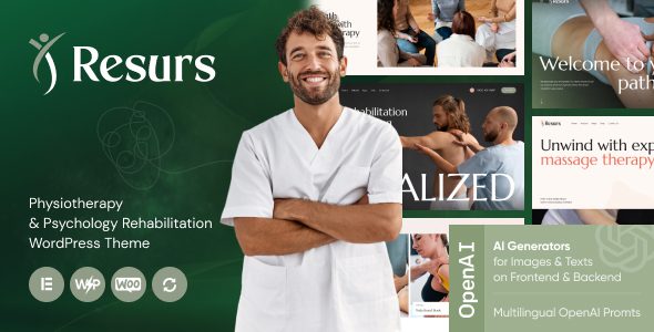 Resurs – Physiotherapy and Psychology Rehabilitation WordPress Theme