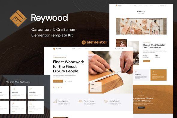 Reywood – Carpenter and Craftsman Elementor Template Kit