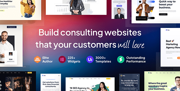 Rise – Business and Consulting WordPress Theme