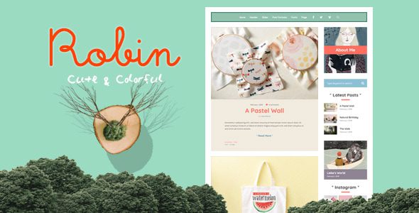 Robin – Cute and Colorful Blog Theme