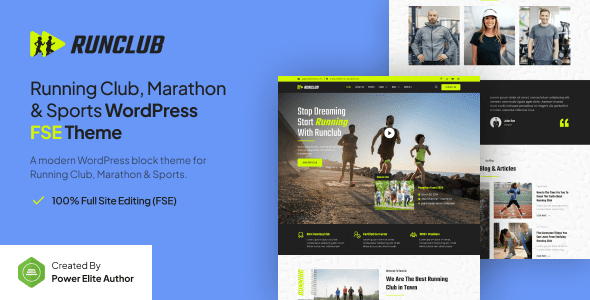 Runclub – Running Club, Marathon and Sports WP Theme