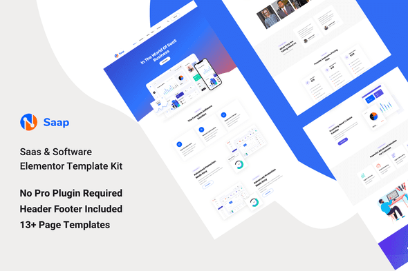 Saap – Saas and Software Elementor Template Kit