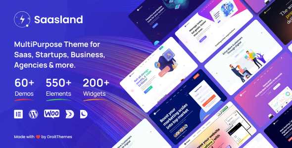 Saasland – MultiPurpose WordPress Theme for Startup