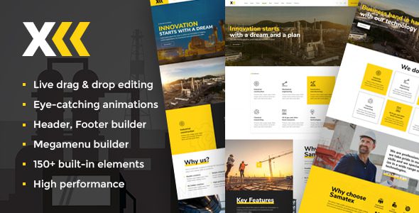 Samatex – Industrial WordPress Theme