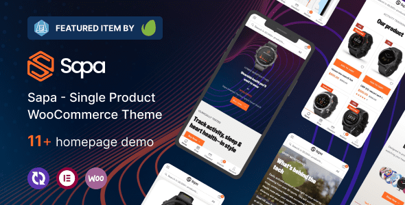 Sapa – Product Landing Page WooCommerce Theme