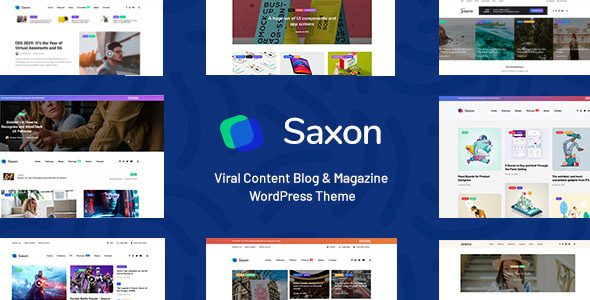 Saxon Viral Content Blog Magazine Theme