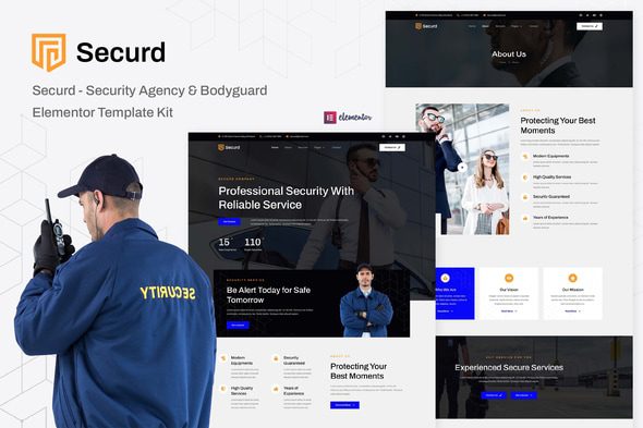 Securd – Security Agency and Bodyguard Elementor Template
