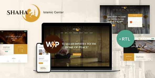 Shaha – Islamic Centre and Mosque WordPress Theme + RTL + Elementor