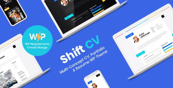 ShiftCV – Blog Resume Portfolio WordPress