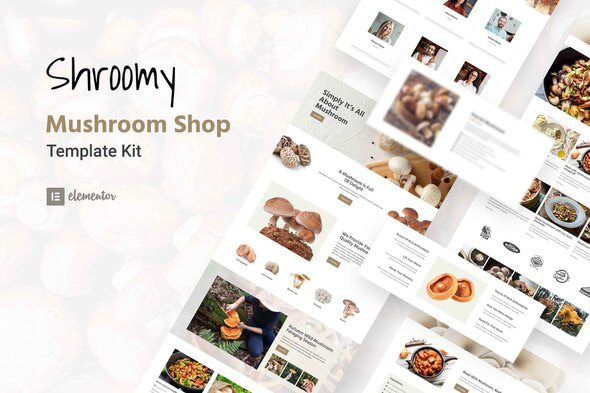 Shroomy – Mushroom Shop Elementor Template Kit