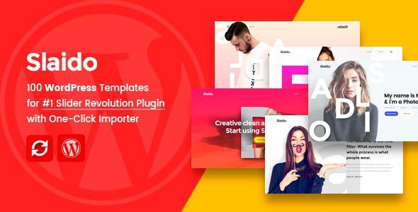 Slaido – Template Pack for Slider Revolution WordPress Plugin