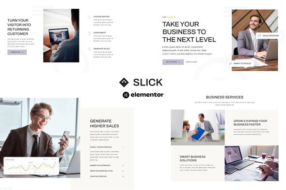 Slick – Multipurpose Business and Marketing Agency Elementor Template Kit