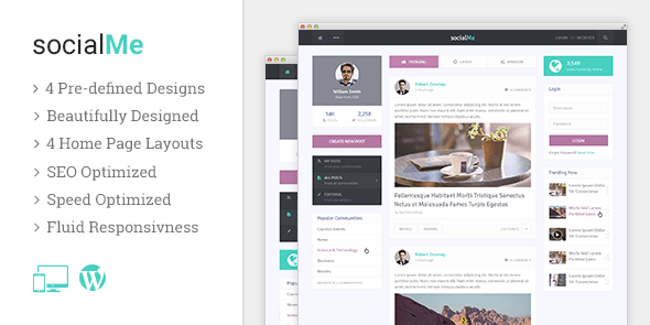 SocialMe – WordPress Theme