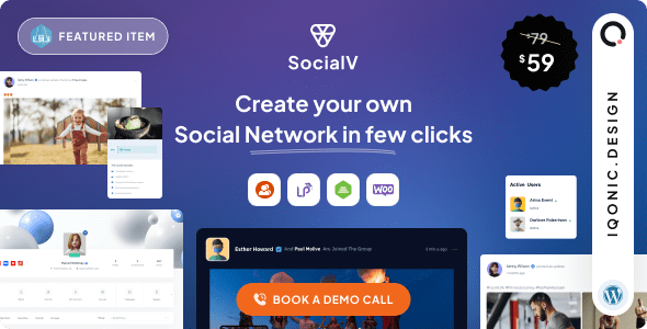 SocialV – Social Network and Community BuddyPress Theme