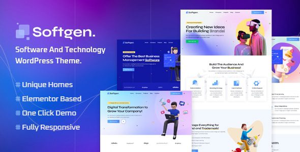 Softgen – Software and Technology WordPress Theme