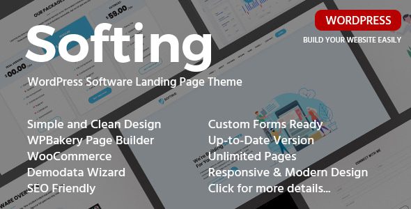 Softing – WordPress Software Landing Page Theme