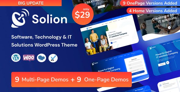 Solion – Technology & IT Solutions WordPress Theme