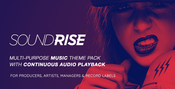 SoundRise – Music and Artist WordPress Theme