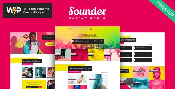 Sounder | Online Internet Radio Station WordPress Theme RTL