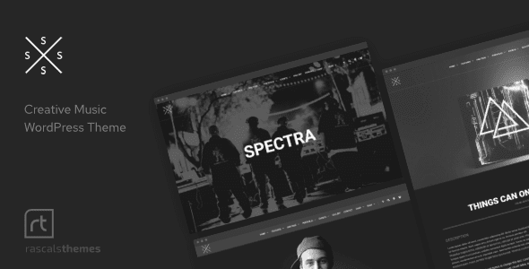 Spectra Music Theme for WordPress