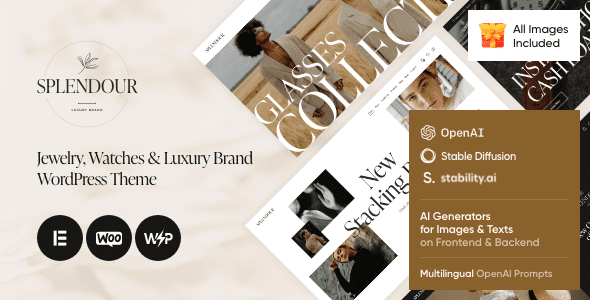Splendour – Jewelry and Watches WordPress Theme