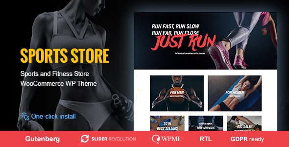 Sports Store – Sports Clothes and Fitness Equipment Store WP Theme
