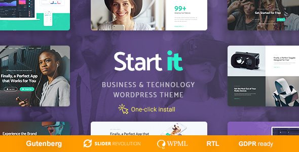 Start It Technology and Startup WP Theme