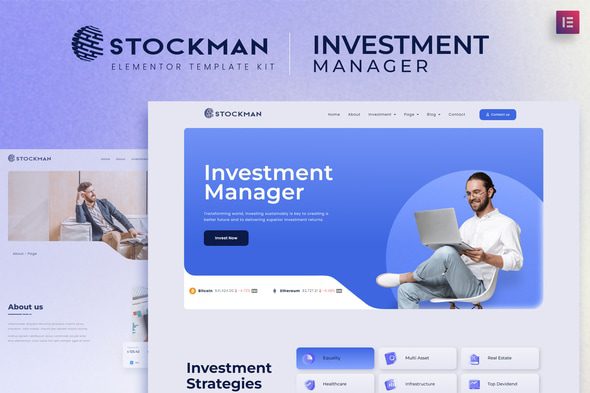 Stockmen – Investment Manager Elementor Template Kit