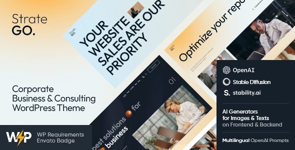 Stratego – Corporate Business and Consulting WordPress Theme