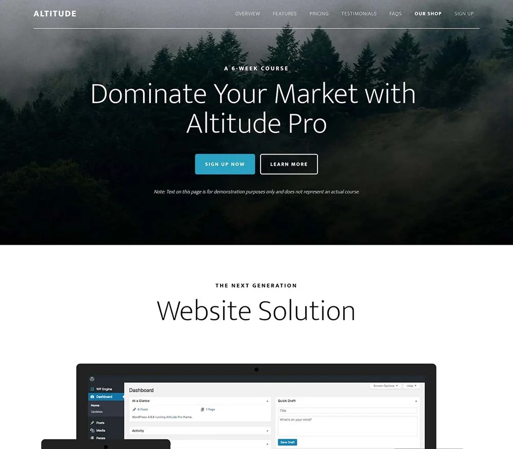 Studiopress Altitude Pro WordPress Theme