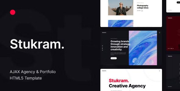 Stukram – AJAX Agency and Portfolio WordPress Theme