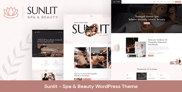 Sunlit – Spa and Beauty WordPress Theme