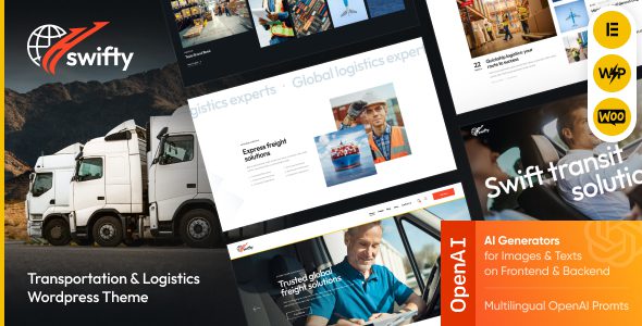 Swifty – Transportation and Logistics WordPress Theme